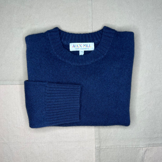 Marais Crewneck Sweater in Cashmere, Navy