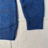Wool Blend Ribbed Sweater, Navy