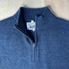 Wool Blend Ribbed Sweater, Navy