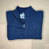 Wool Blend Ribbed Sweater, Navy