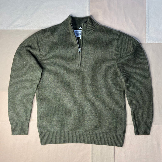 Wool Blend Ribbed Sweater, Moss