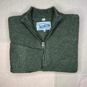 Wool Blend Ribbed Sweater, Moss