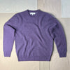 Jordan Sweater in Washed Cashmere, Heather Amethyst
