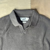 Shaker Stitch Polo Sweater, Frost Gray