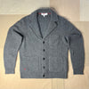 Mitchell Cardigan in Washed Cashmere, Marled Charcoal