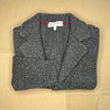 Mitchell Cardigan in Washed Cashmere, Marled Charcoal