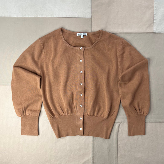 Louisa Vest in Cotton Cashmere, Mochaccino