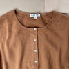 Louisa Vest in Cotton Cashmere, Mochaccino
