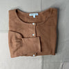Louisa Vest in Cotton Cashmere, Mochaccino