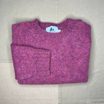 Women's Brushed Shaggy Crew Sweater, Zinna