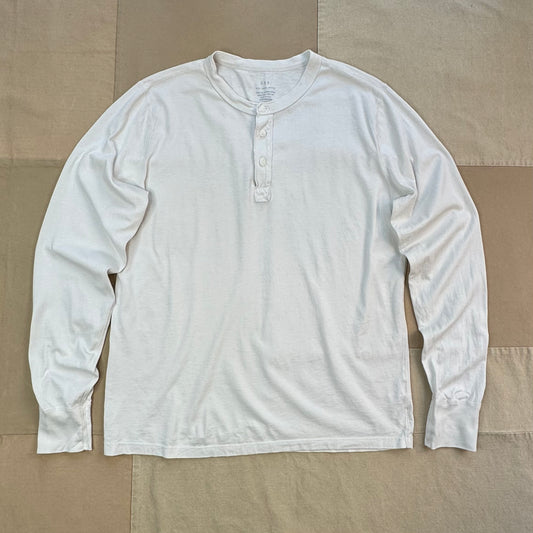 Long Sleeve Supima Jersey Henley, Ash