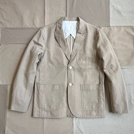 Mercer Blazer in Cotton Linen, Khaki