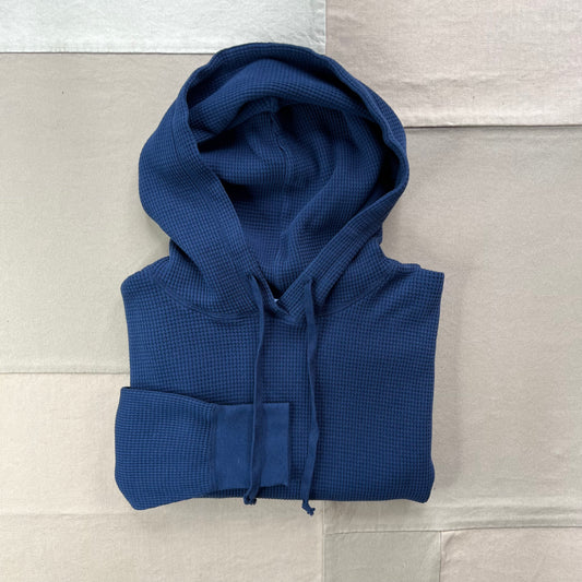 Waffle Hoodie, Navy
