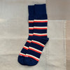 Rugby Stripe Socks, Navy