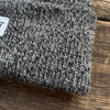 Upcycled Wool Beanie, Dark Grey Melange