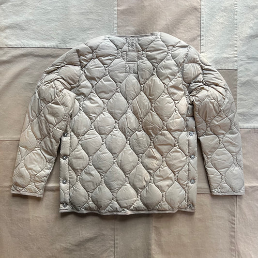 Unisex Military Crew Neck Down Jacket, Beige
