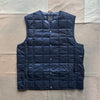 V-Neck Button Down Vest, Dark Navy
