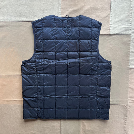 V-Neck Button Down Vest, Dark Navy