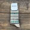 Jacquard Crew Socks, Ivory