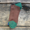 Multi Loose Pile Sock, Blue/Brown