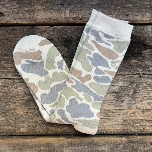 Pile Camo Crew Socks, Pastel
