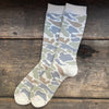 Pile Camo Crew Socks, Pastel