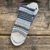 Nordic Pattern Sock, Dark Grey