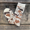 Pile Camo Crew Socks, Sand