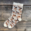 Pile Camo Crew Socks, Sand