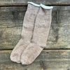 Double Face Crew Socks, Camel