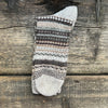 Nordic Pattern Sock, Brown