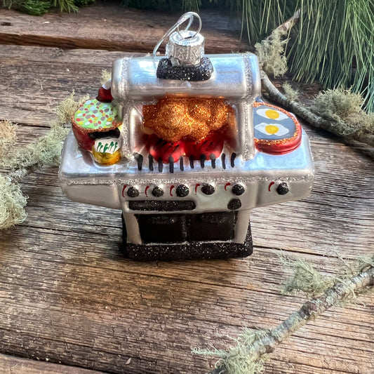 Grill Glass Ornament