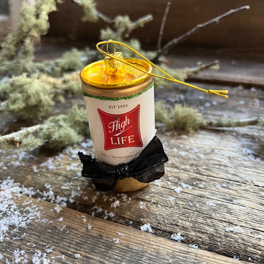 High Life Glass Ornament
