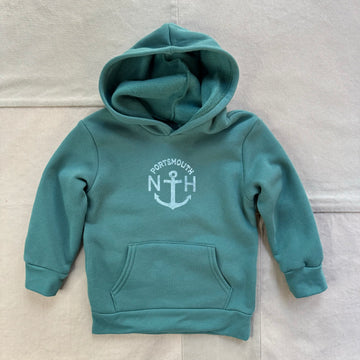 Portsmouth Anchor Junior Pullover Hoodie, Pine