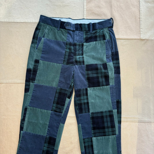 Patchwork Corduroy Pants