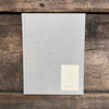 Large Hard Cover Lined Notebook, Light Grey