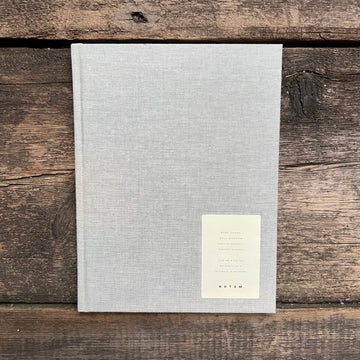 Large Hard Cover Lined Notebook, Light Grey