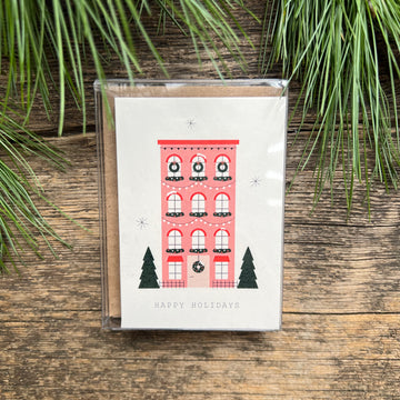 Happy Holidays Brownstone Mini Set - 8 Cards