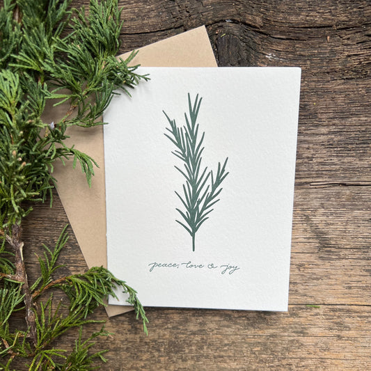 Peace, Love, Joy Flat - Flat Notes Set of 6