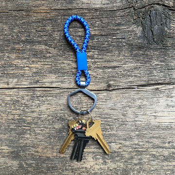 Rope Split Ring, Cornflower Blue