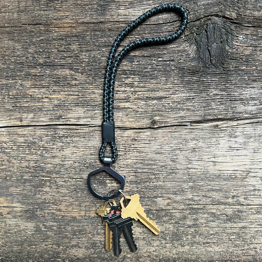 Rope Split Ring, Long Slate Gray