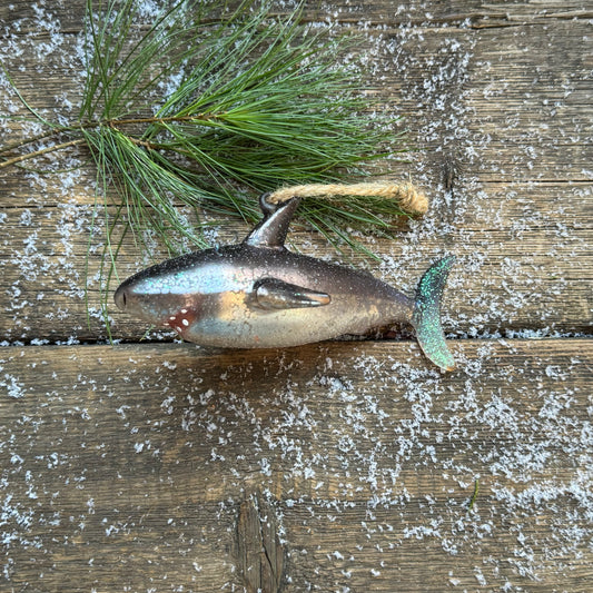 Jaws Shark Glass Ornament