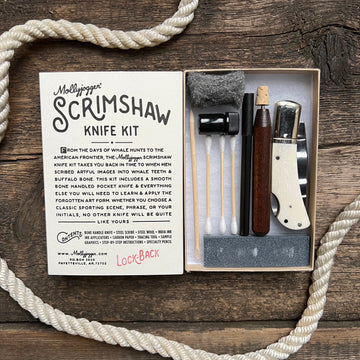 Scrimshaw Knife Kit, Lock Back Knife