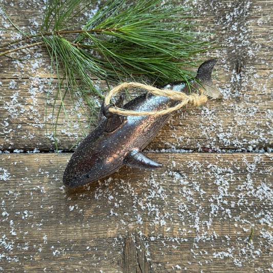 Jaws Shark Glass Ornament
