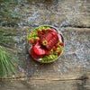 Canned Cranberry Sauce Glass Ornament