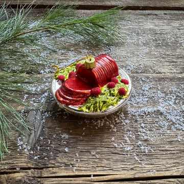 Canned Cranberry Sauce Glass Ornament