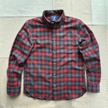 Plaid Flannel Shirt, Rust