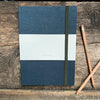 Lined Notebook w/ Elastic Band, Dark Blue