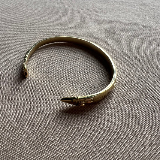 Sally Fish Cuff Bracelet Brass