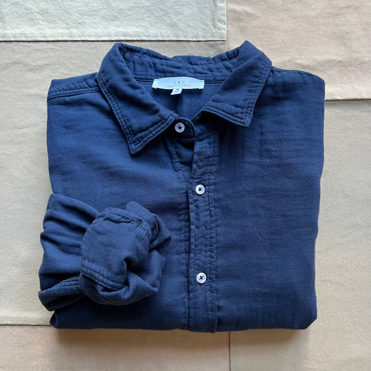 Triple Gauze Easy Shirt, Navy